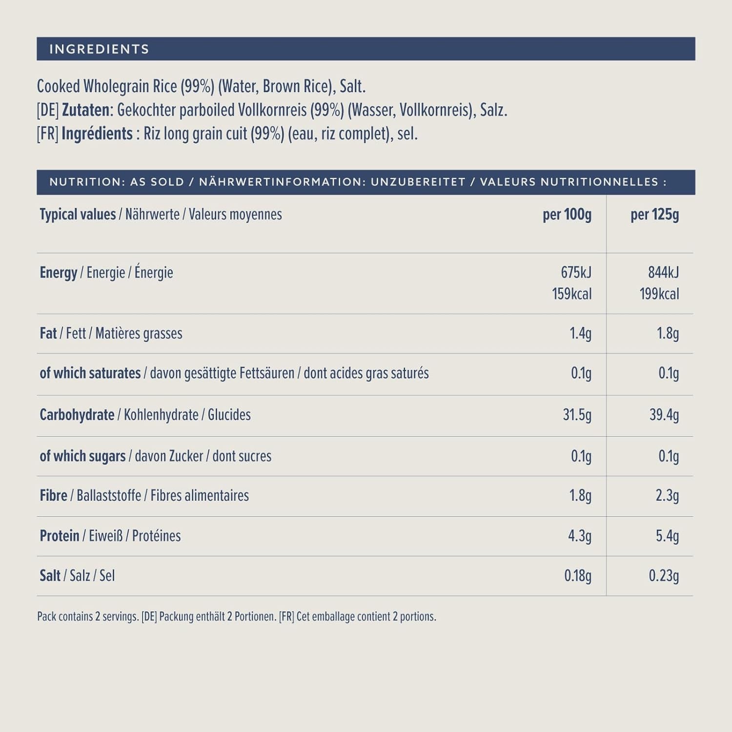 Orez integral de la Amazon, 250g