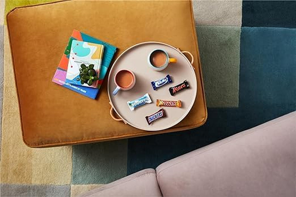 Pachet vrac cu mini ciocolată mixtă, ciocolată, 35 de mini gustări de ciocolată (Mars, Snickers, Bounty, Twix, Milky Way) ca dulciuri, cadou de ciocolată, cutie de bomboane (710g)