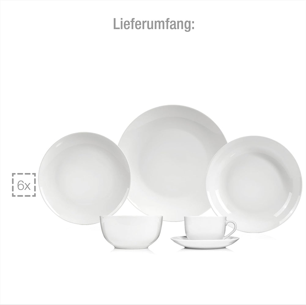 Set de veselă SÄNGER New Port, 36 de piese, pentru 6 persoane | COLECȚIA PREMIUM