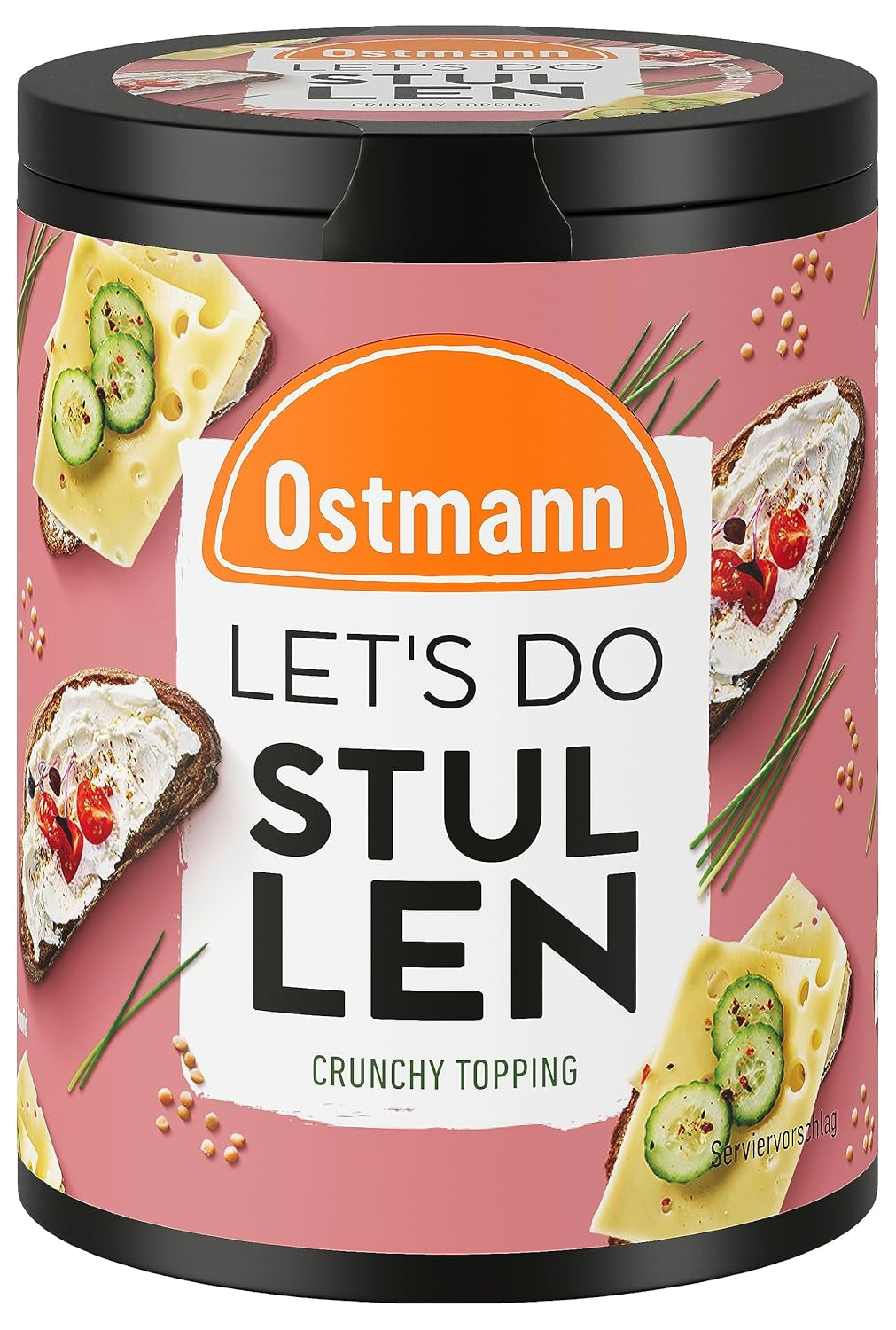 Ostmann Gewürze - Let's Do Avocado | Gewürzsalz für Avocado, Guacamole oder Bowls | Crunchy Topping mit Gewürzen, Kräutern und schwarzem Sesam | 70 g in recyclebarer Metalldose