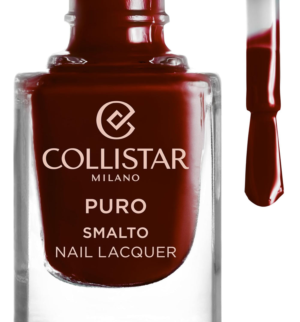 Lac de unghii Collistar Puro Nail Lacquer de lungă durată cu finisaj strălucitor, nr. 581 Rossonero 10 ml