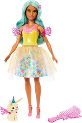 Barbie Ein Verborgener Zauber - Teresa Puppe mit märchenhaftem Outfit, gewelltes Haar und Kamm für Frisierspaß, für Kinder ab 3 Jahren, HLC36