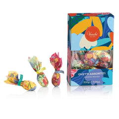 Scatola cadou cu ovetti di cioccolato colectia Camelia 200 g