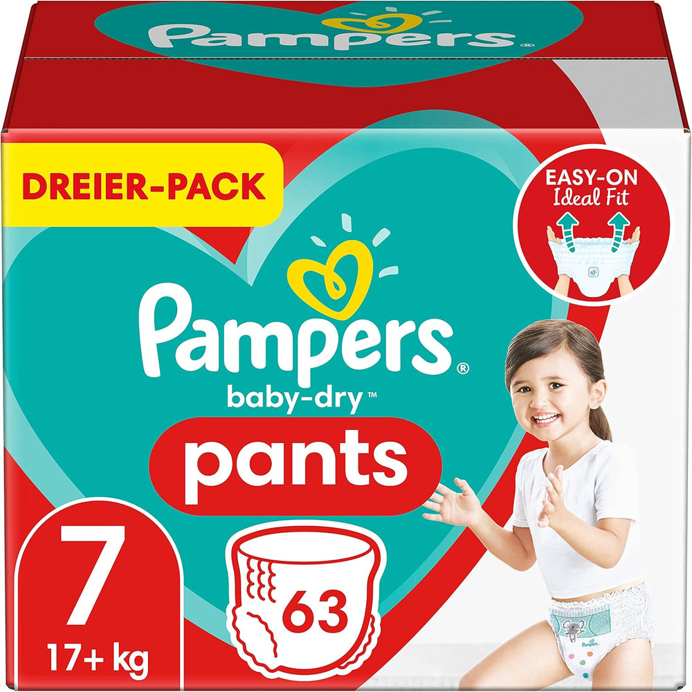 Scutece Pampers Baby-Dry, mărimea 8, 43 de scutece, de la 19 kg, pachet Jumbo+