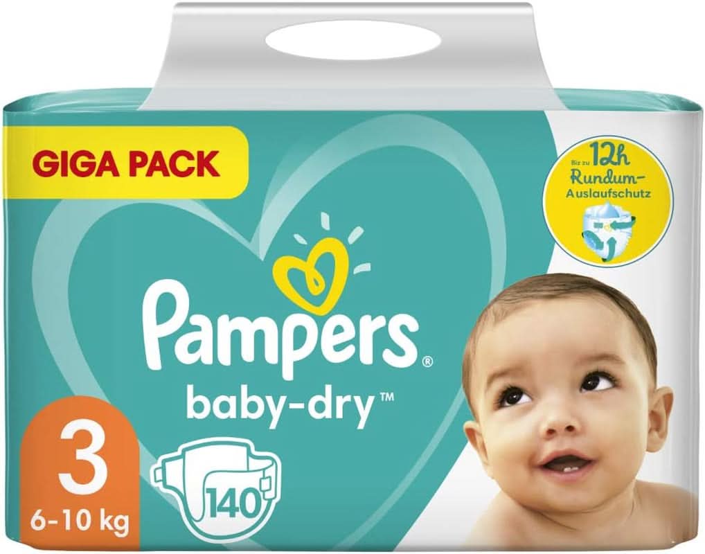 Scutece Pampers, versiunea clasica, diverse marimi Mama si Copilul Naty Shop 3 (140 buc)