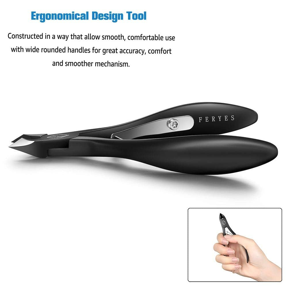 FERYES Nagelhautzange Nagelhautschere Scharf Hautzange Nagelhaut Schere Edelstahl Hautschere Fein Zur Entfernung Überschüssige, Eingerissener Haut an Finger Und Zehen