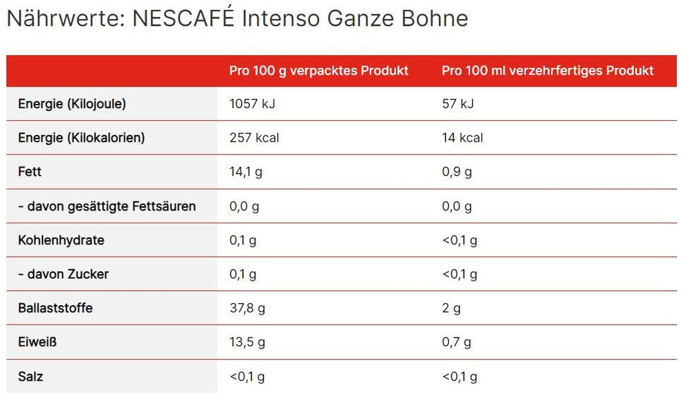 NESCAFÉ Intenso fasole integrală, 1 pachet (1 x 1 kg)