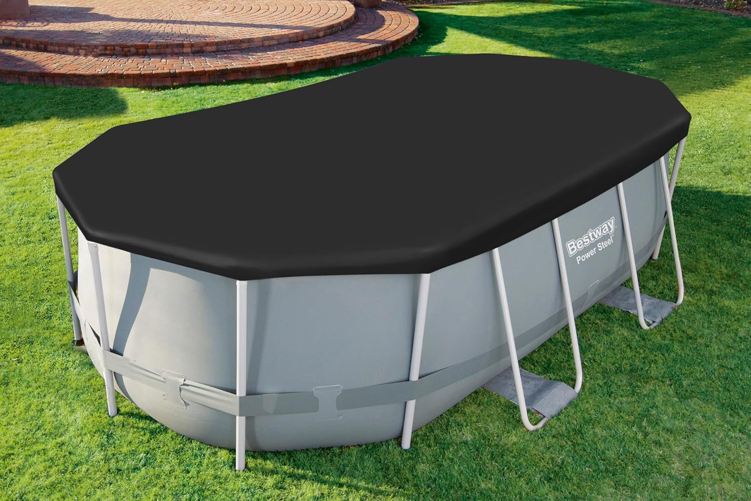 Prelată Bestway din PVC 427 x 250 cm, neagră, ovală