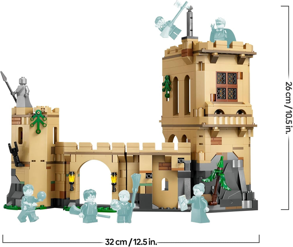LEGO Harry Potter Schloss Hogwarts: Flugstunden, Abenteuer-Spielset mit 6 Minifiguren zum Sammeln, inkl. Draco Malfoy & Professor McGonagall, Rollenspiel Set für Jungen und Mädchen ab 9 Jahren 76447