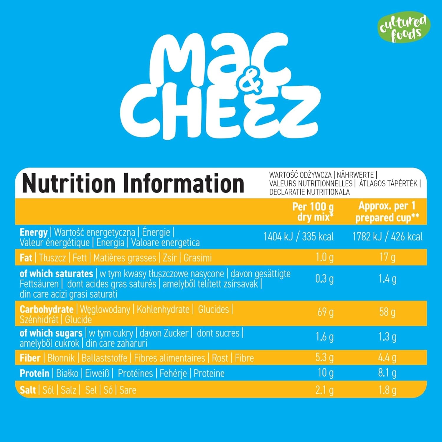 Cultured Foods Veganer 3-er Set Veganes Mac And Cheese, Gouda Sauce, Cheddar Sauce, Laktosefrei Glutenfrei MAC & CHEEZ CHEATCHEEZ