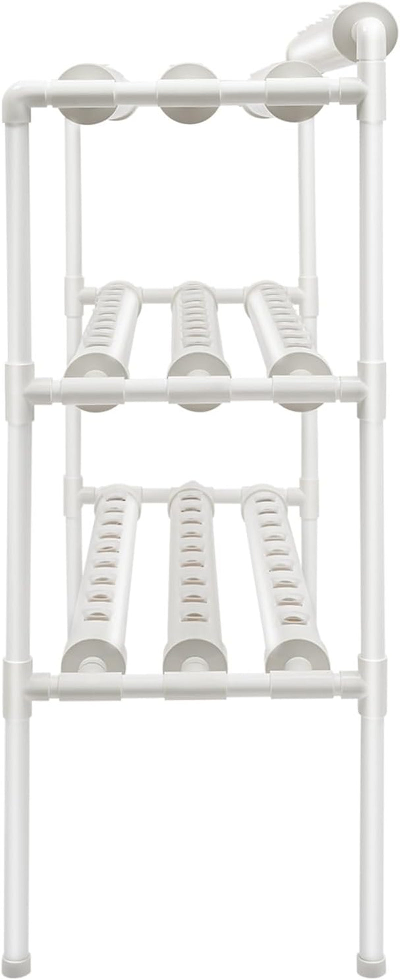 Kit de creștere hidroponică cu 3 straturi cu 90/108 poziții de plantare și pompă de apă, sisteme de creștere a plantelor fără sol din PVC, kituri de creștere hidroponică pentru cultivarea legumelor și fructelor (108 poziții de plantare)