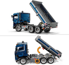 Jucărie LEGO Technic Dump Truck cu direcție și benă mobilă - vehicul de construcții albastru - idee de cadou pentru zile de naștere sau sărbători - set de construcție pentru băieți și fete de la 9 ani 42203 Seturi de constructie Besuche den LEGO-Store