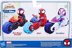 SPIDEY and HIS AMAZING FRIENDS Marvel Spidey figura cu motocicleta, jucărie pentru băieți și fete cu vârsta de 3 ani și peste Action figures Naty Shop