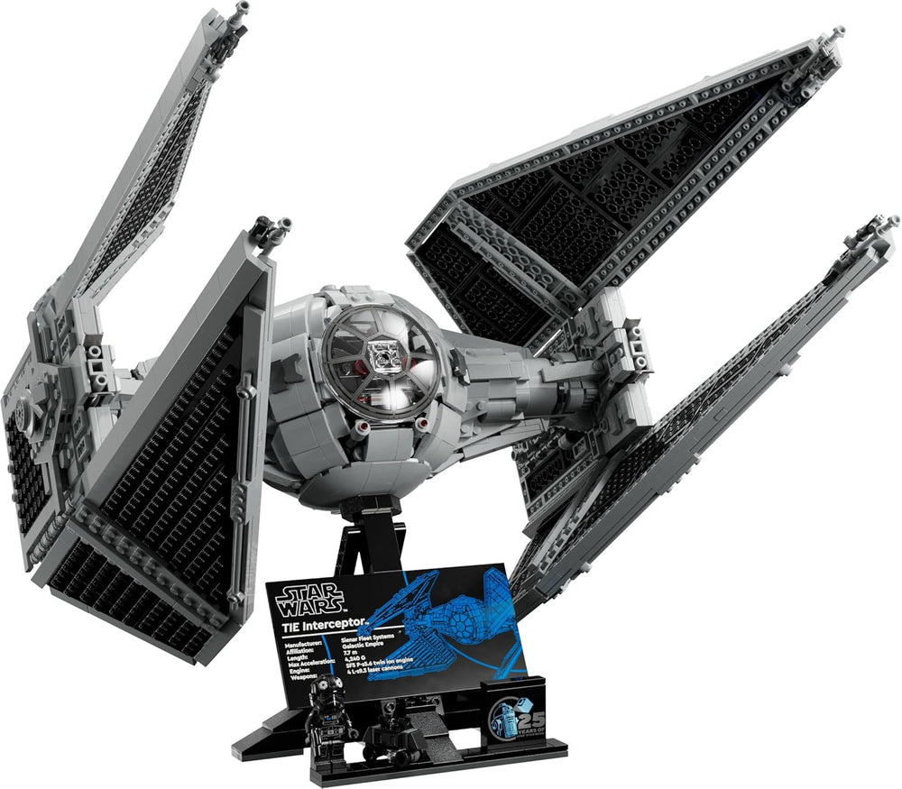 LEGO Star Wars TIE-Abfangjäger, kreatives Bauset aus der Ultimate Collector Series für Erwachsene, Modell eines Sternjägers Steinen, Geschenk für Fans, Sammlerstück, UCS-Set 75382