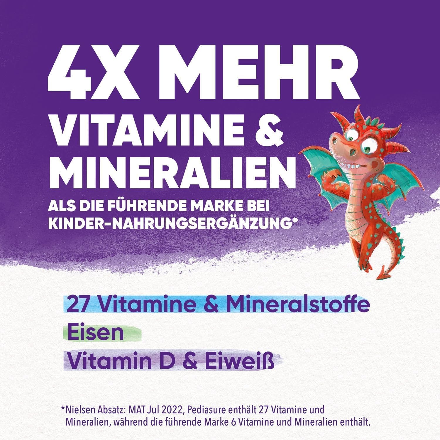 Pediasure Puterea Dragonului, Supliment nutritiv pentru copii de la vârsta de 1 an, 27 de vitamine și minerale Naty Shop