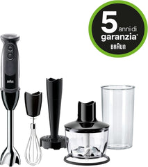 Braun Household Multiquick 5 MQ 5237 BK Standmixer 0,5 L Stabmixer Schwarz 1000 W Bucatarie Naty Shop