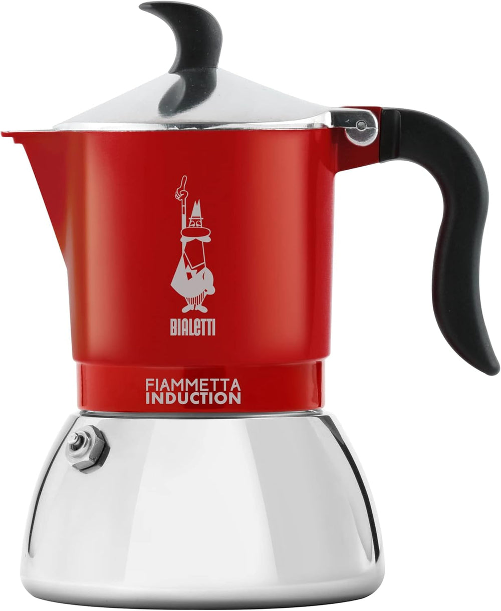 Aparat de cafea cu inducție Bialetti Fiammetta, 2 căni (100 ml), potrivit pentru toate tipurile de plite, design elegant, negru