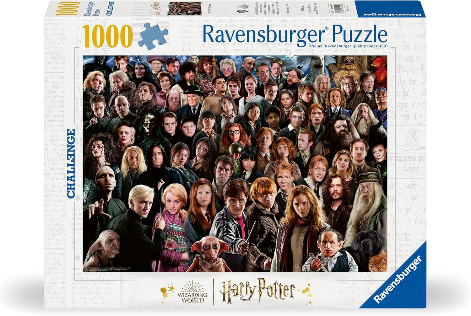Ravensburger Puzzle 1000 piese Harry Potter 12000457 - Peste 70 de personaje din lumea vrăjitoare de la Hogwarts într-un singur puzzle pentru adulți și copii de la 14 ani încoace Puzzle Naty Shop