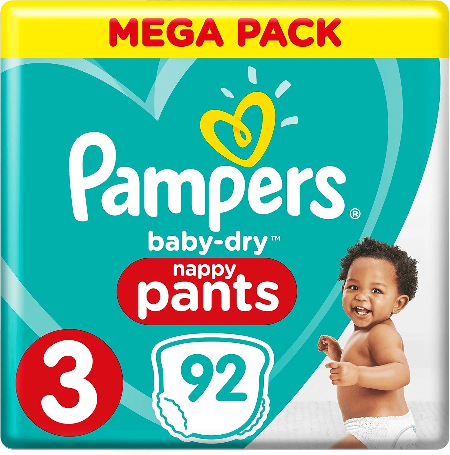 Scutece Pampers 81657566 Baby-Dry Pants, albe