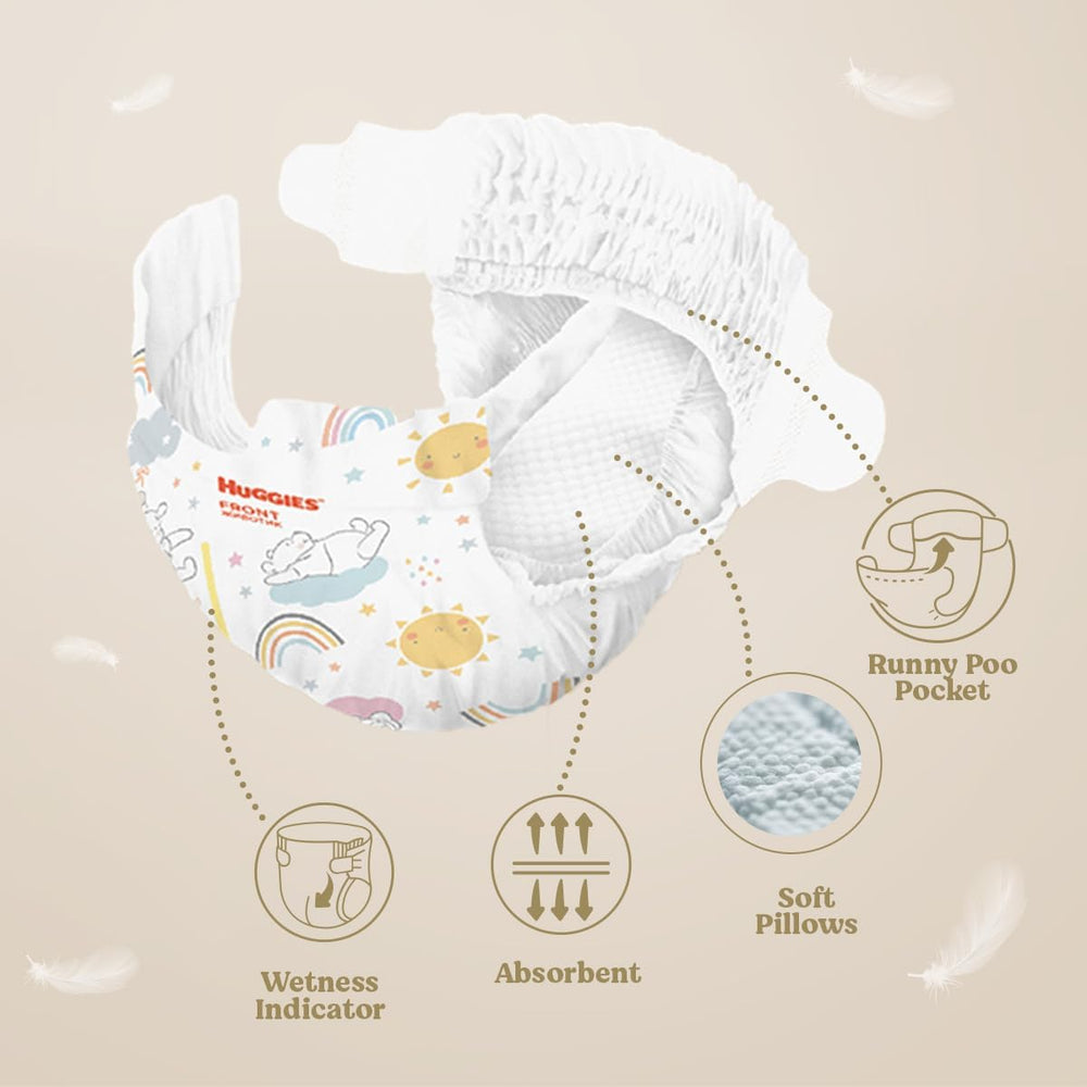 Scutece Huggies Extra Care pentru bebeluși, mărimea 2 (3-6 kg), foarte absorbante, design Disney, pachet vrac, 160 bucăți