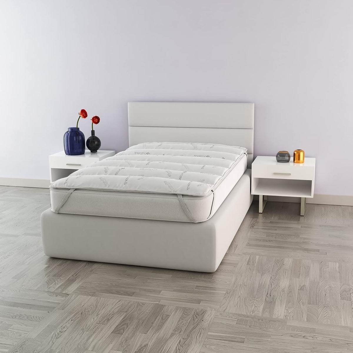 MB Home Italia, Topper, Thermocontrol, Double 160X195 Cm Plapumi si pilote Naty Shop Single 80X195 Cm Termocontrol