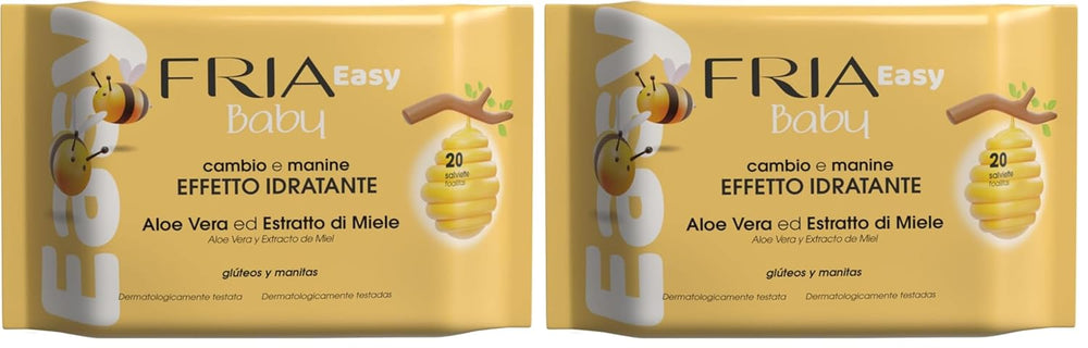 Șervețele umede Easy Baby, cu aloe vera și extract de miere cu efect hidratant pentru piele, testate dermatologic, pachet de 330 de șervețele