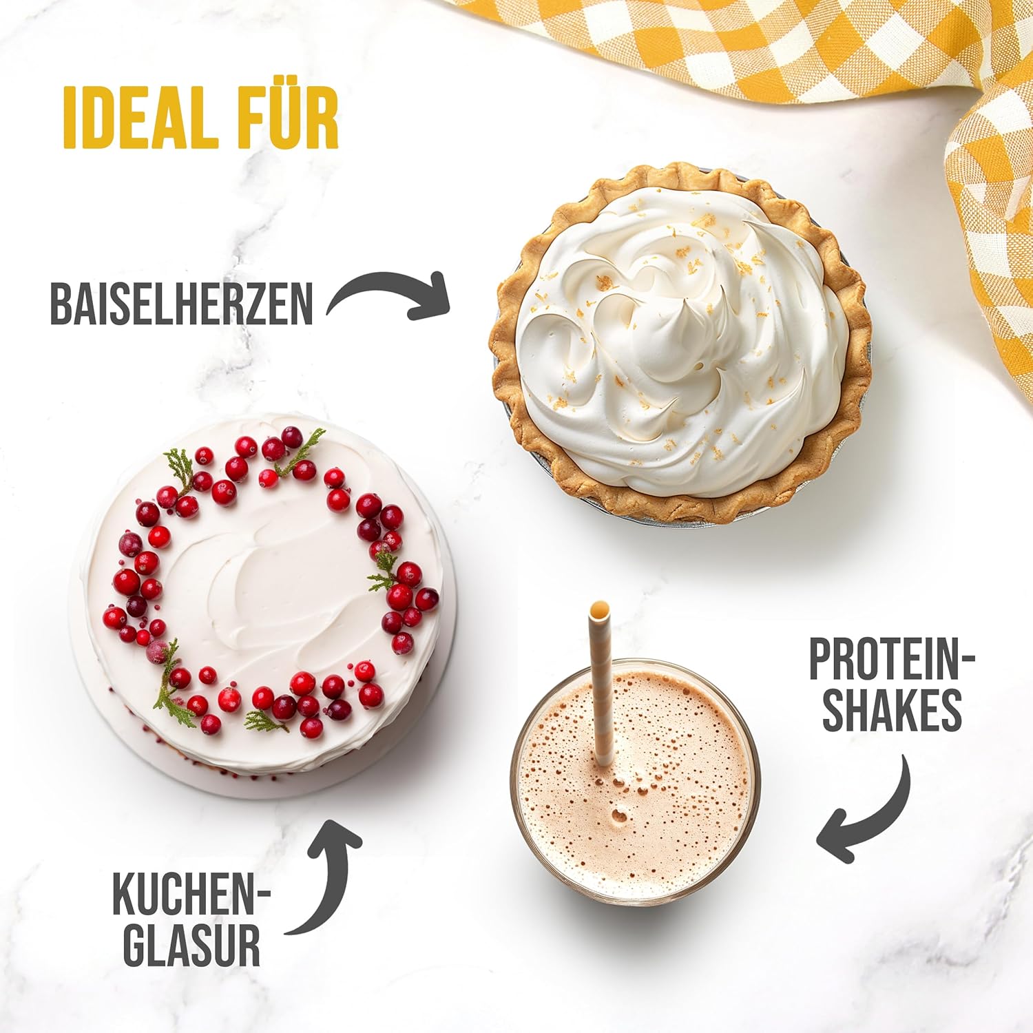 Easy Yummy Pulbere De Albuș De Ou 100% Pentru Gătit Și Coacere