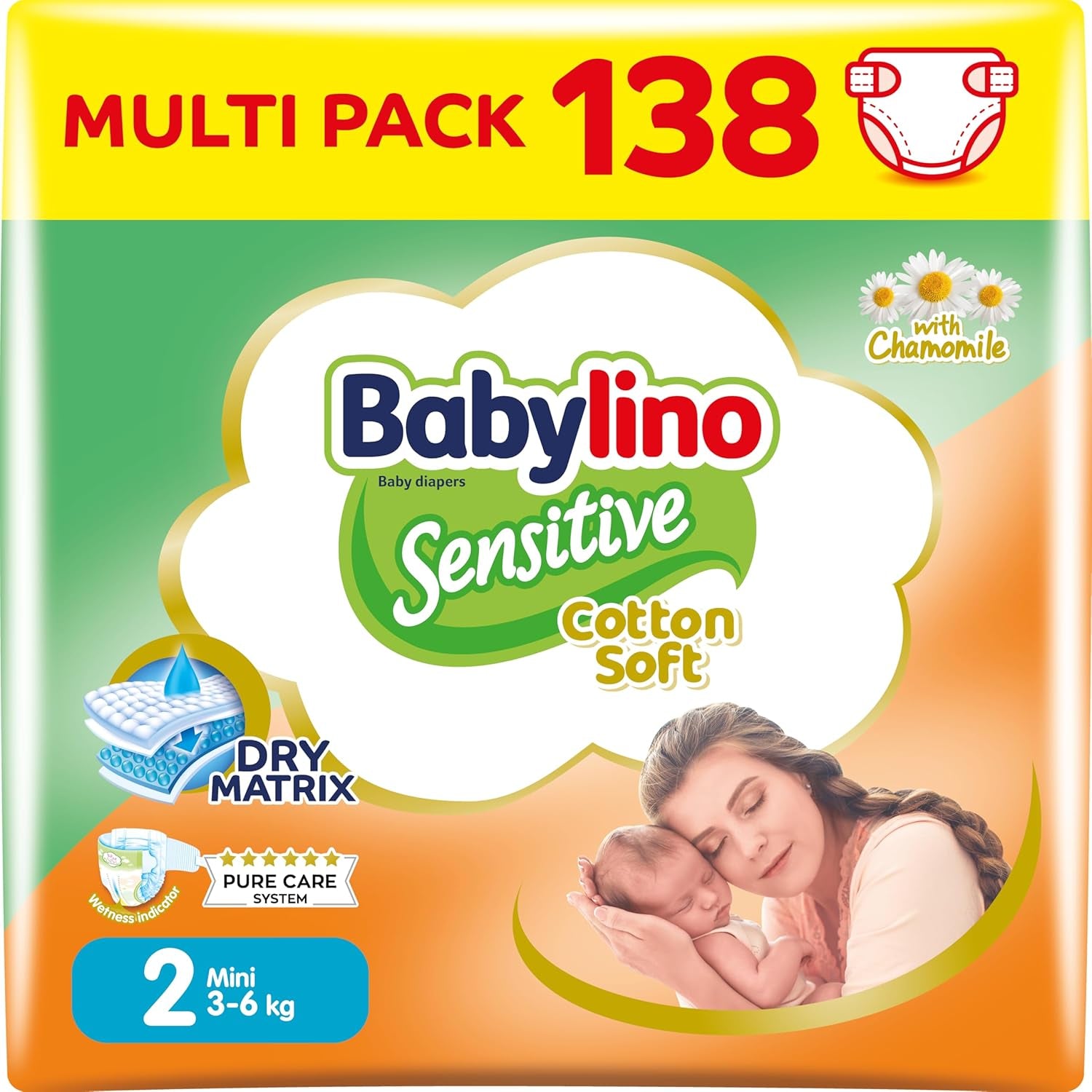 Scutece pentru bebeluși Sensitive mărimea 4, Maxi (8-13 kg), 20 bucăți