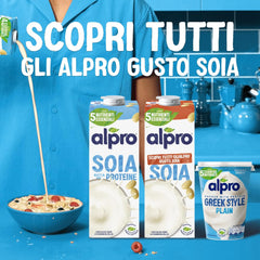 Alpro Soya Drink Natural 12x1L - Lactoză Zero, Fără Gluten