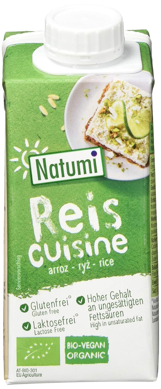 Natumi Bio-Mandel-Creamer, 15 x 200 ml – laktosefrei, zuckerfrei, glutenfrei, bio, vegan, hergestellt aus europäischen Mandeln, milchfreie, milchfreie Alternative