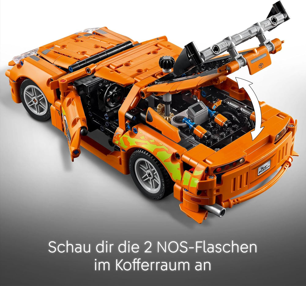 LEGO Technic Fast and Furious Toyota Supra MK4 - Spielzeug Auto - Mit 6-Zylinder-Motor & aufklappbaren Türen - Modell Set für Jungen und Mädchen ab 9 Jahren - Geschenkidee zum Geburtstag 42204