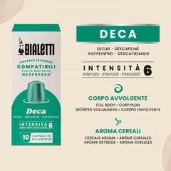 -Kaffee Nespresso®-kompatible Kapseln – entkoffeiniert – 10 Kapseln (Packung mit 5)