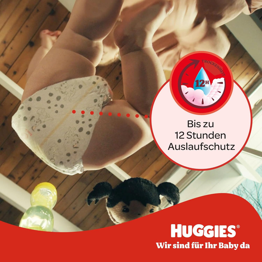 Pantaloni Huggies Little Movers Disney, mărimea 4, 120 bucăți (4x30), cutie lunară