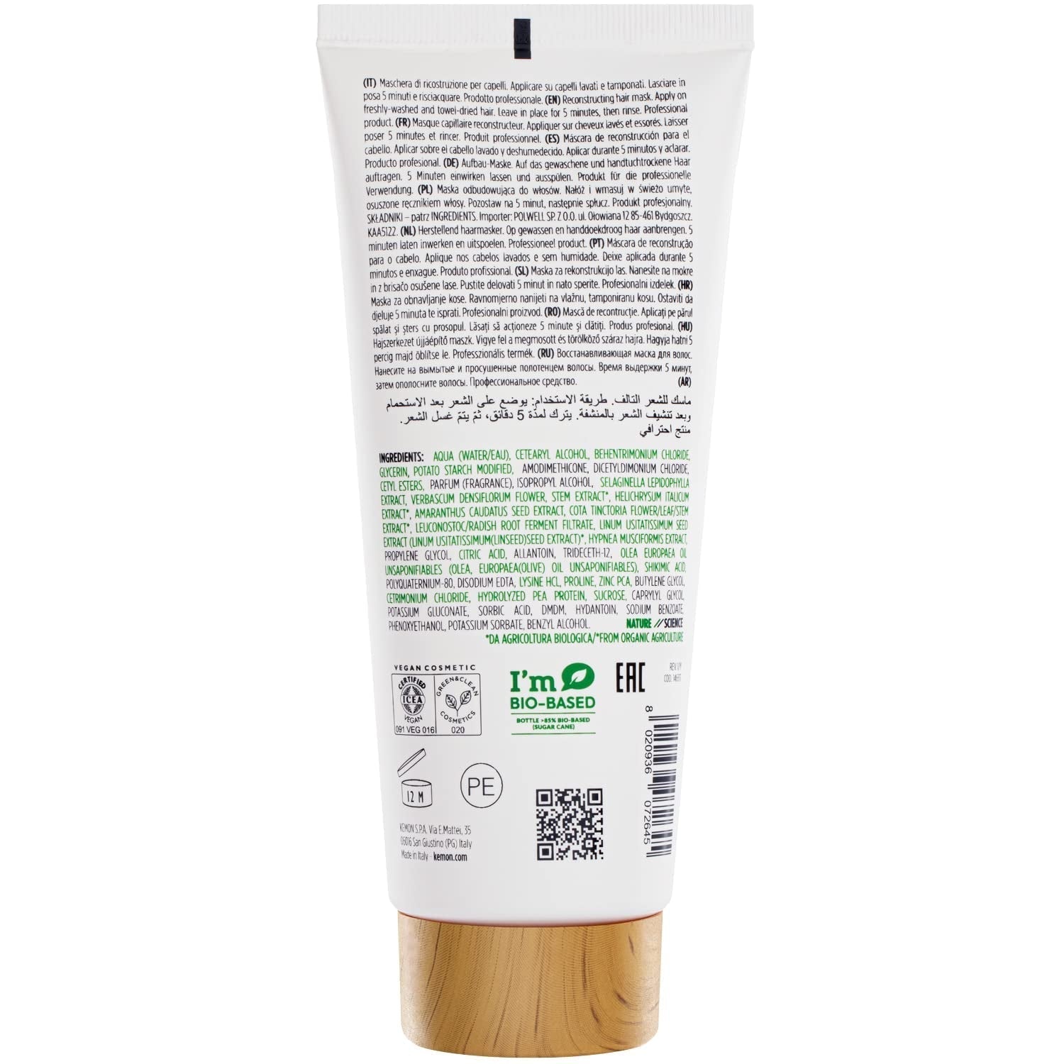 KEMON Actyva Nuova Fibra Mask 200 ml Masca de par Naty Shop