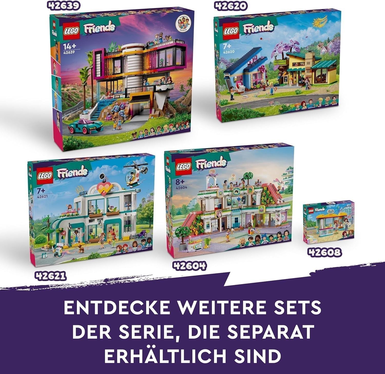 Magazin de modă LEGO Friends Vintage, set de construcție pentru copii cu magazin de jucării, figurine și pisică, model pentru jocul de rol pentru dezvoltarea socio-emoțională, cadou pentru fete și băieți de 6 ani 42614 Seturi de constructie Besuche den LEGO-Store