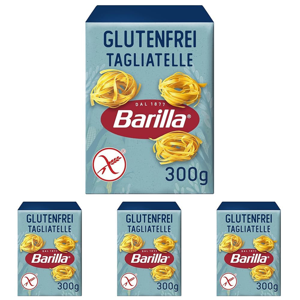 Paste Barilla Tagliatelle fără gluten, făcute din porumb și orez delicios – perfecte pentru persoanele cu boală celiacă sau intoleranță la gluten 300g