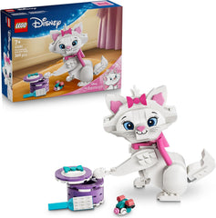 LEGO ǀ Disney Aristocats: Bezaubernde Marie - Spielzeug Katzenfigur mit Zubehör - inkl. Textilschleife - DIY Deko fürs Schlafzimmer - Geschenk für Mädchen ab 7 Jahren und Fans - 43286