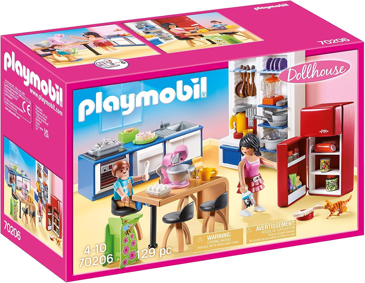 Casă de păpuși PLAYMOBIL 70209 Cameră de tineret cu figurină de fată și accesorii, de la 4 ani Casute de papusi Naty Shop Bucătărie