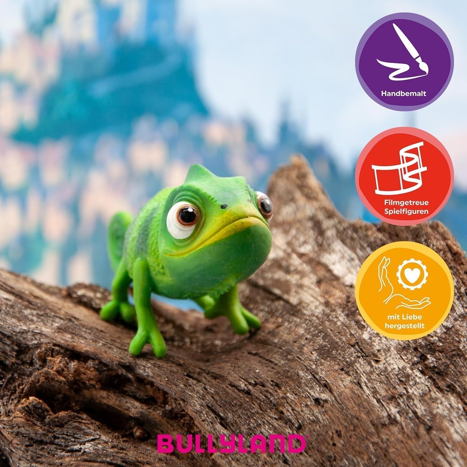 Bullyland 12422 - Figurină cameleon Pascal din Walt Disney Rapunzel "Newly Reconfigured", aprox. 6 cm, fidelă detaliilor, ideală ca mic cadou pentru copii cu vârsta de peste 3 ani Action figures Naty Shop