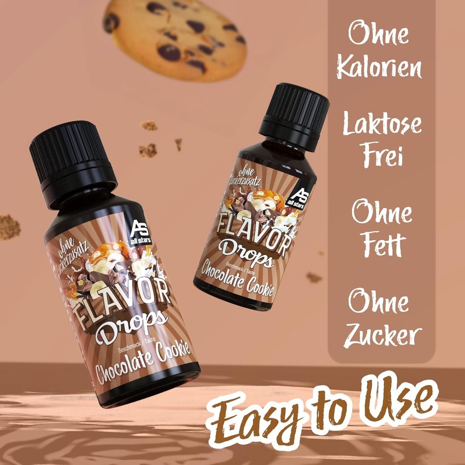ALL STARS Flavor Drops, Picături aromate fără zahăr adăugat și fără calorii - Dulceață și aromă pentru alimente, 30 ml Indulcitori Naty Shop
