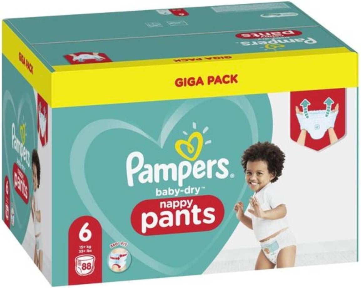 Scutece Pampers 81657566 Baby-Dry Pants, albe