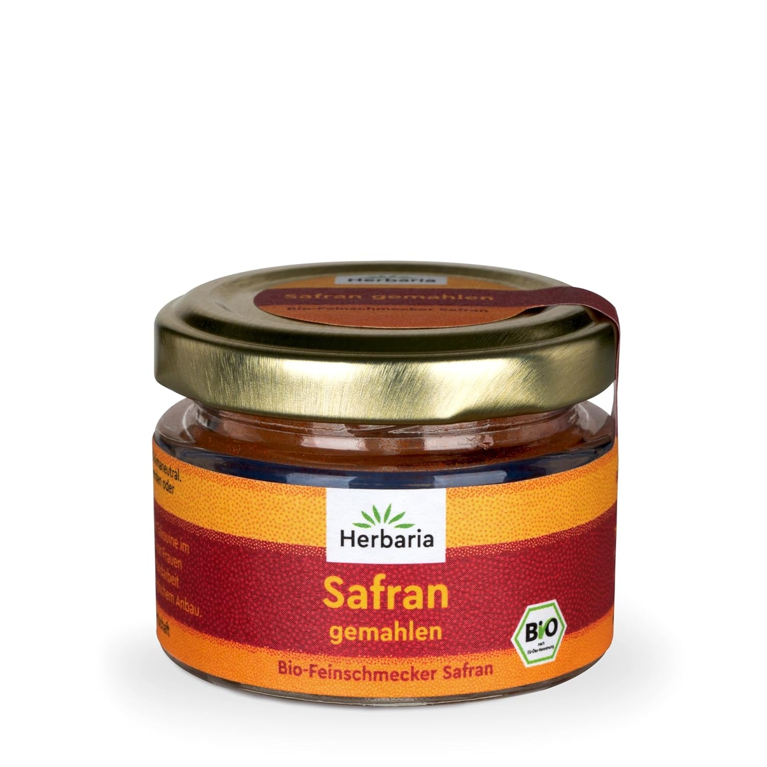 Herbaria Safran-Fäden bio 0,5g im Glas – Bio Safran-Fäden aus dem berühmten Safran-Ort Taliouine in Marokko – Safranfäden in Premium Bio-Qualität – Saffron Premium - Safran première catégorie