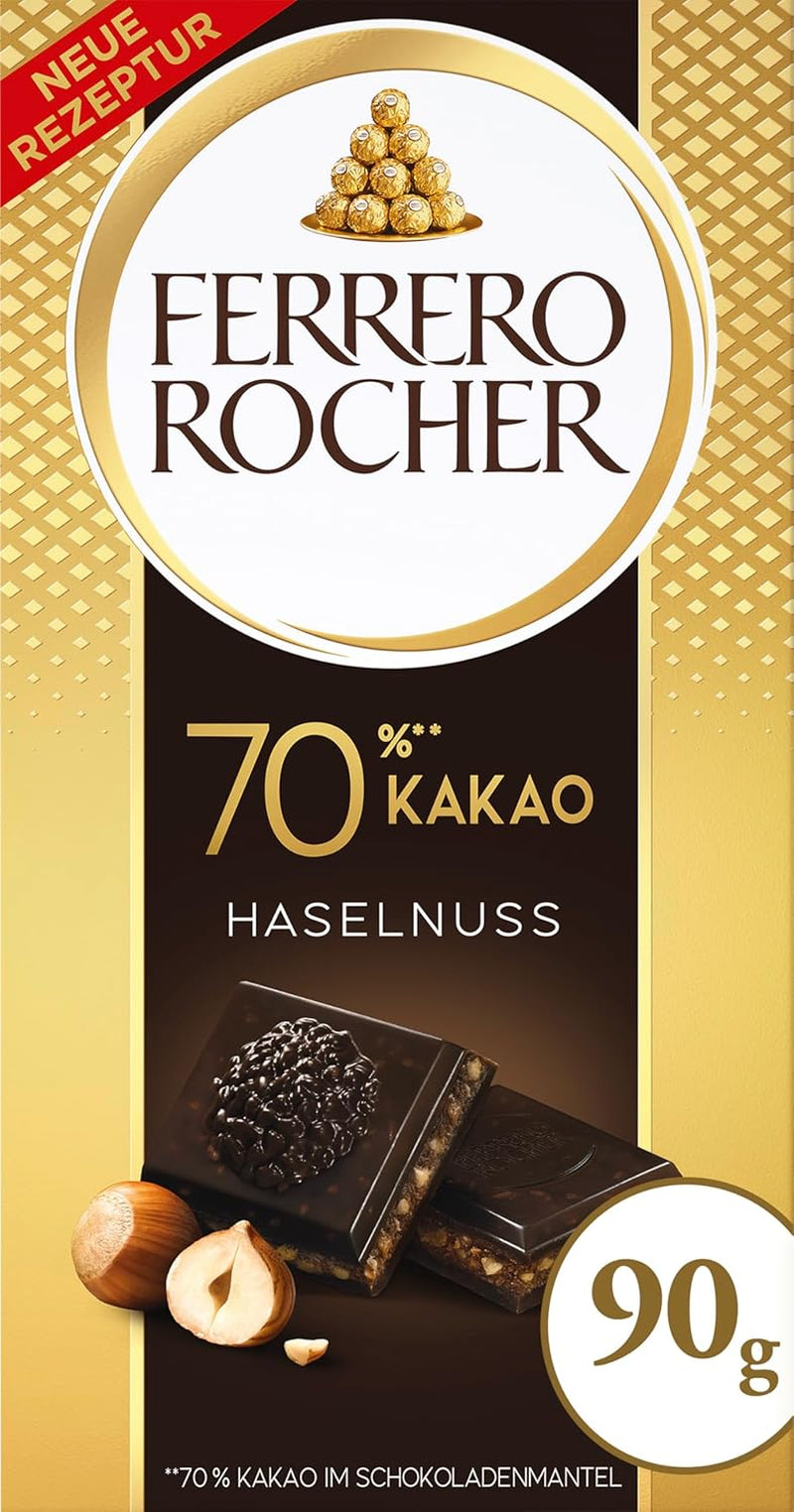 Baton Ferrero Rocher – Ciocolată albă cu alune – Cadou de Ziua Îndrăgostiților pentru el și ea – 1 baton de ciocolată x 90g