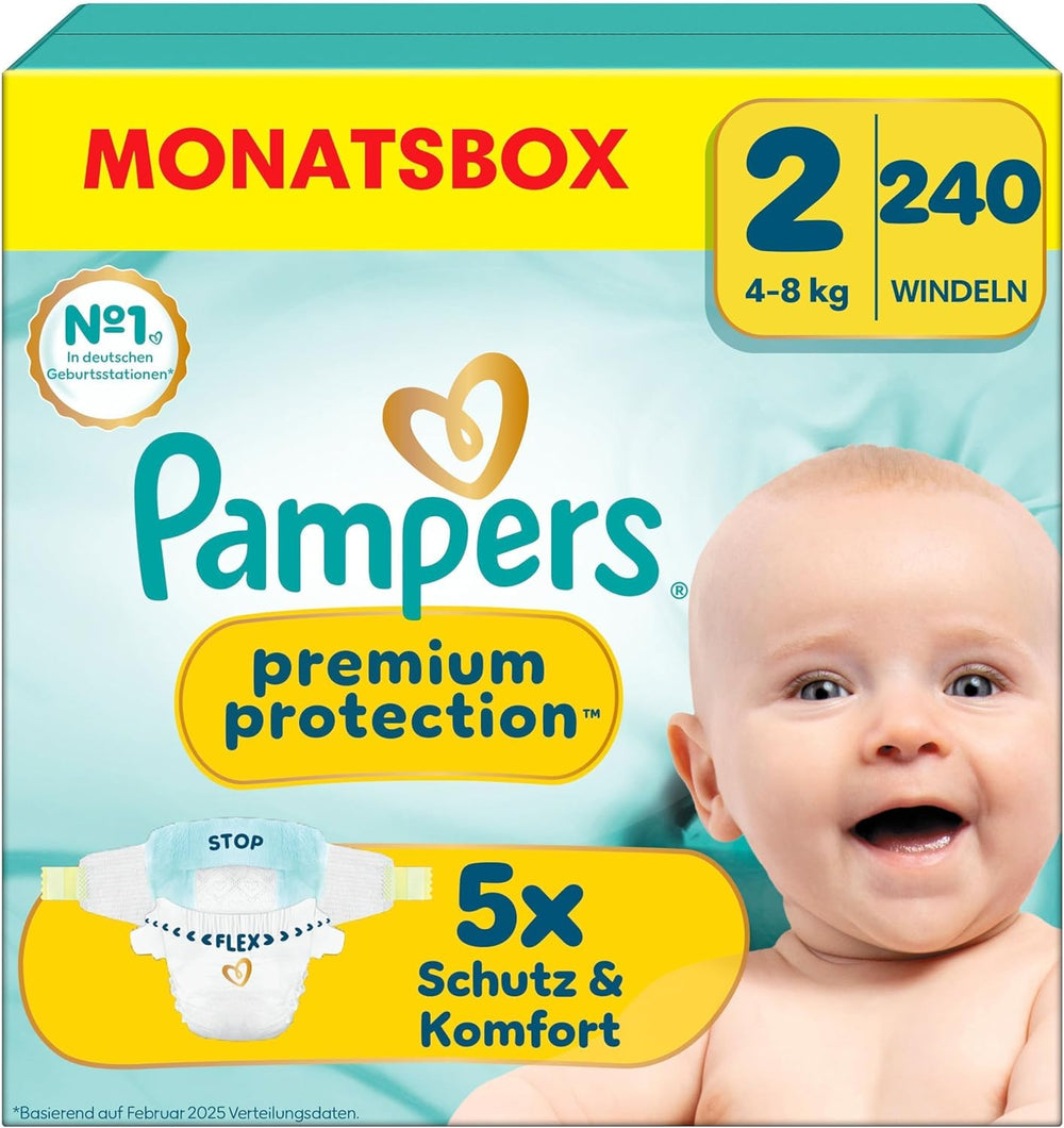 Pampers Premium Protection mărimea 6, 144 scutece, 13 kg-18 kg, protecția noastră numărul 1 împotriva pielii și scurgerilor