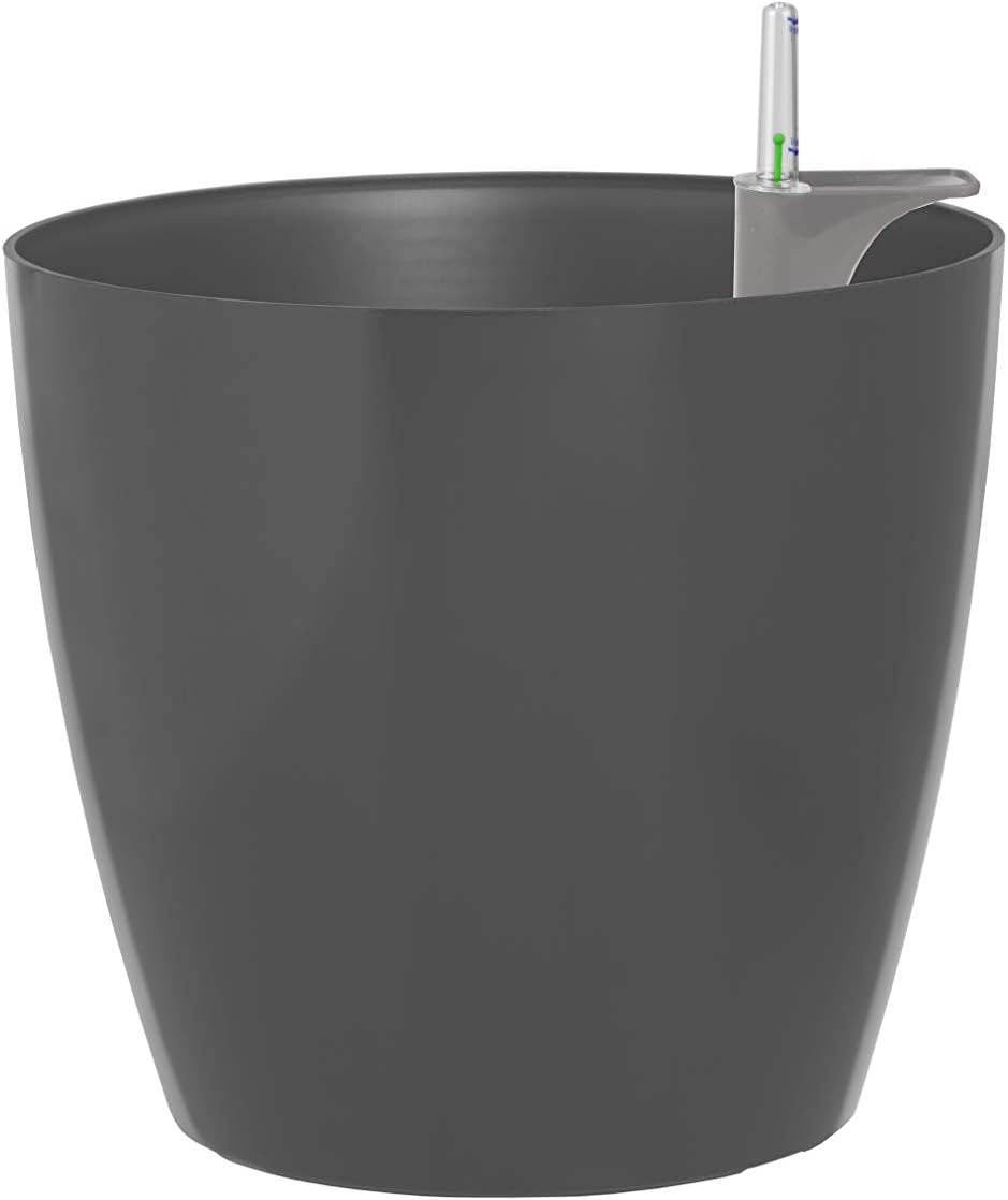 GHIVEC SAN REMO 30CM CU AUTOUDARE ANTRACIT, antracit