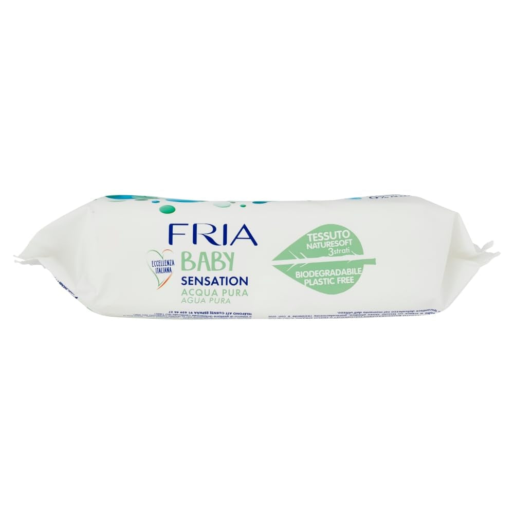 Șervețele umede Baby Sensation Pure Water, formulă cu 98% apă purificată pentru curățarea pielii, testate dermatologic, pachet economic cu 840 de șervețele