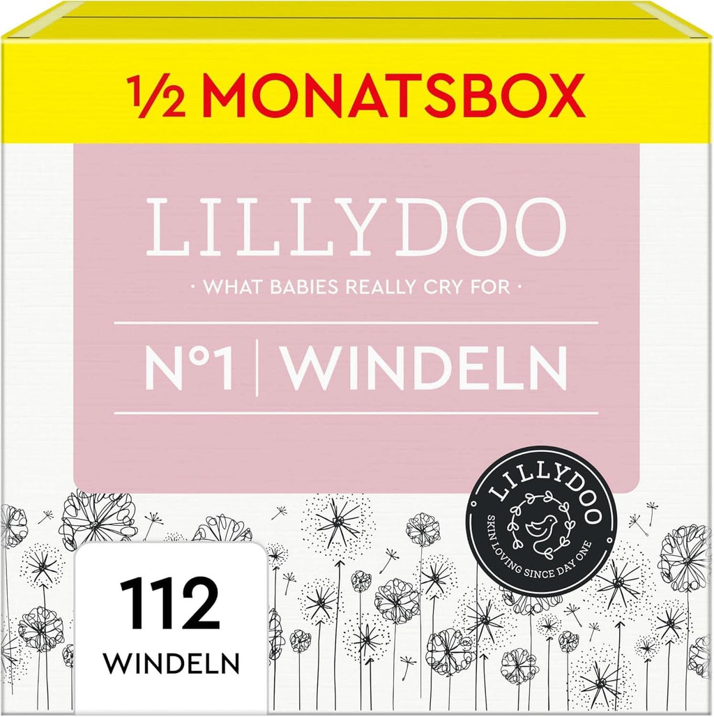 LILLYDOO Scutece prietenoase cu pielea, mărimea 2 (4-8 kg) Mama si Copilul Naty Shop 1 (112 buc)