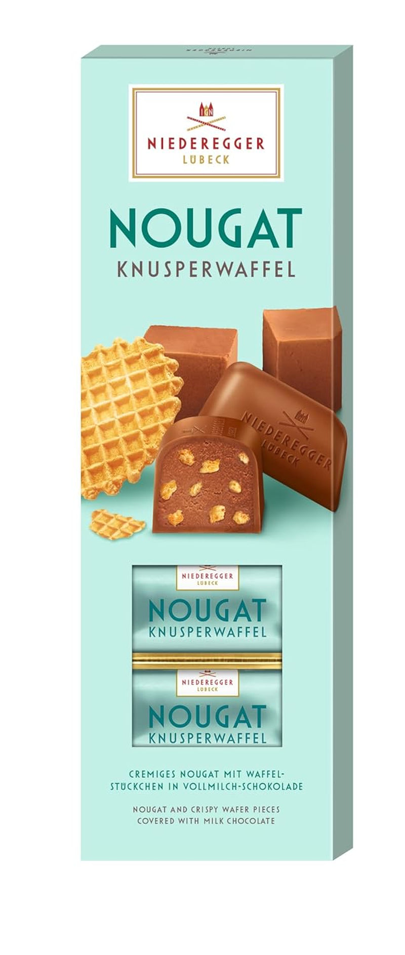 Vafe crocante Niederegger Nougat, 100 g