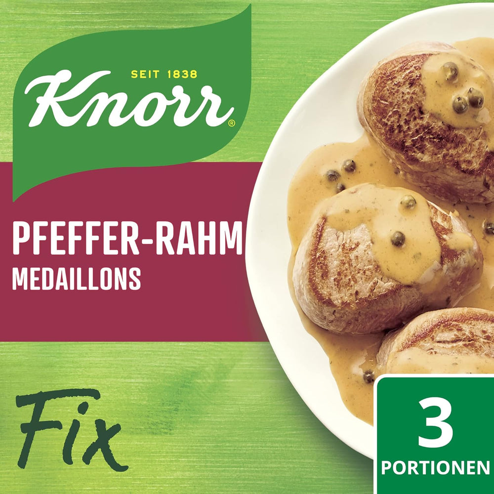 Knorr Fix Pfeffer-Rahm Medaillons 3 Portionen (1 x 35 g) | 35 g (1er Pack)