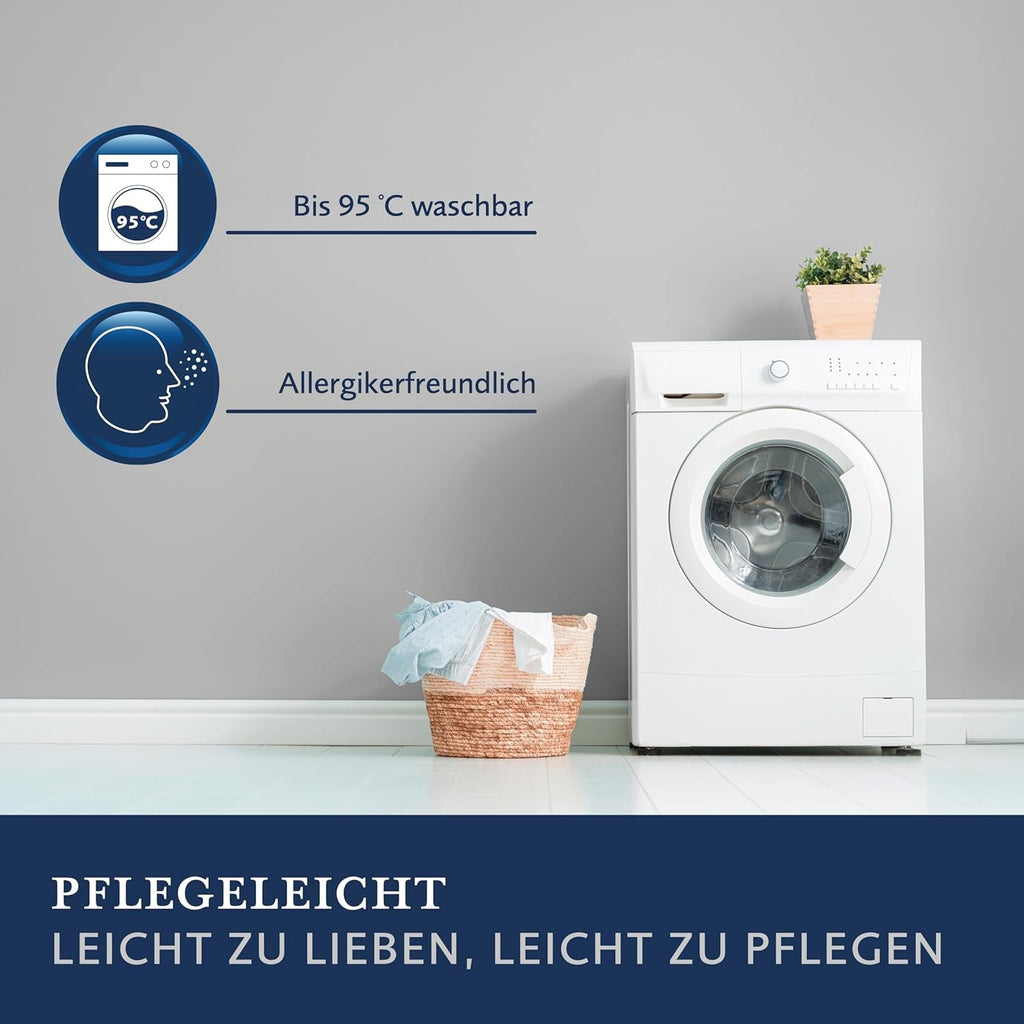Plapuma Billerbeck E22 Wash-Star UNO - plapuma all-season - 135 X 200 cm - plapuma din fibre - Magicfill® - fibre goale, 100% poliester - cu Eco Wash-Egg Plapumi si pilote Naty Shop